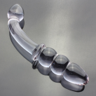 Стеклянная анальная пробка с шариками photo 6