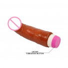 Реалістичний фалоімітатор БЕЙЛ Lifelik з вібрацією, колір коричневий photo 1