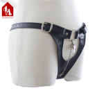 Трусики с цепью. Открытые. Кожа. photo 3