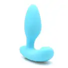 Вібропробка і масажер простати 2в1 KISTOY Gordon Blue з пультом ДК, гнучка ніжка photo 3