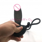 Фалоімітатор. Реалістичний. Силікон. Чорний колір. На присоску. 20,5 х6, 5 см. photo 3