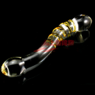 Скляний фалоімітатор двосторонній photo 3