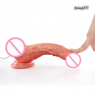 Реалистичный дилдо с вибрацией и пультом управления, 8 дюймов photo 1