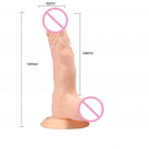 Великий реалістичний фалоімітатор із силікону, водонепроникний photo 1