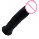 Реалистичный фаллоимитатор на присоске, цвет черный, 17.5 х 3.5 см photo 3