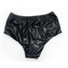 Латексные черные трусики с фаллоимитатором photo 6