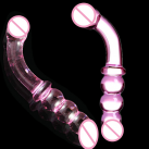 Фаллоимитатор стеклянный с 2 головками photo 1