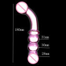 Фаллоимитатор стеклянный с 2 головками photo 6