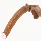 Фаллоимитатор реалистичный коричневый 16.5 дюймов photo 2