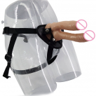 Двойной страпон на ремешках с реалистичными фаллосами photo 6