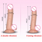 Фаллоимитатор реалистичный с 12 режимами вибрации, на присоске  photo 6