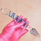 Фаллоимитатор стеклянный с 2 головками Pyrex  photo 1