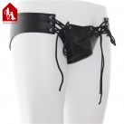 Трусики с низкой посадкой. Кожа. Со шнуровкой. photo 3