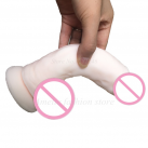 Белый Мягкий Фаллоимитатор С Присоской photo 1