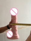 Огромный реалистичный фаллоимитатор, цвет телесный, 37 см photo 4