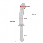 Фалоімітатор. Подвійний. Скло. photo 5