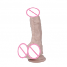 Величезний реалістичний фалоімітатор із силікону на сильній присосці photo 3