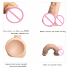 Величезний реалістичний фалоімітатор із силікону на сильній присосці photo 5