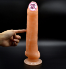 Реалистичный Изогнутый Фаллоимитатор, 31 см photo 4