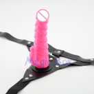 Страпон на ремешках с розовым двойным фаллосом photo 4