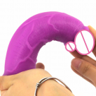 Реалістичний фалоімітатор із силікону, 17.5х3.5 см photo 6