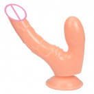 Фаллоимитатор. Двойной. Силикон. На присоске. photo 6