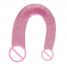 Двойной фаллоимитатор из мягкого силикона, 30 см photo 3