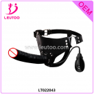 Трусики с фаллоимитатором. Кожа. Вибрационный. photo 2