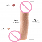 Фаллоимитатор огромный. Реалистичный. Силикон. На присоске. photo 5