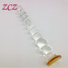 Стеклянный фаллоимитатор с кольцами для анального секса photo 5