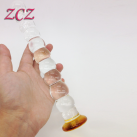 Стеклянный фаллоимитатор с кольцами для анального секса photo 2