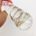 Стеклянный фаллоимитатор с кольцами для анального секса photo 4