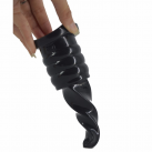 Гибкий фаллоимитатор с заостренным концом, цвет черный photo 4