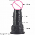 Фалоімітатор на присосці 2-х кольорів photo 3