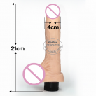 Великий реалістичний фалоімітатор із вібрацією photo 3