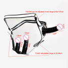 Страпон с тремя фаллосами, цвет черный photo 4