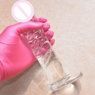 Прозрачный силиконовый фаллоимитатор photo 1