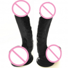 Фаллоимитатор. Реалистичный. Силикон. На присоске. Черный. photo 2