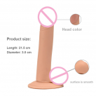 Гибкий реалистичный фаллоимитатор на мощной присоске photo 4