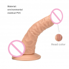 Гибкий реалистичный фаллоимитатор на мощной присоске photo 6