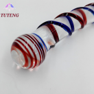 Стеклянный анальный плагин двухсторонний, 20.5 см photo 3