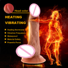 Реалистичный фаллоимитатор Juguetes Sexuales с вибрацией и подогревом photo 2