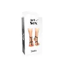 Чокер на 2 ніжки Art of Sex - Stelia, колір Чорний photo 2