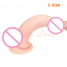 Великий реалістичний пеніс із силікону на присосці, 6/7 дюймів photo 3