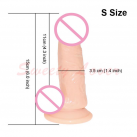 Великий реалістичний пеніс із силікону на присосці, 6/7 дюймів photo 6