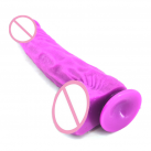 Великий реалістичний фалоімітатор, колір фіолетовий photo 6