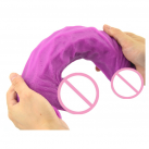 Великий реалістичний фалоімітатор, колір фіолетовий photo 1