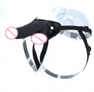 Черный страпон на ремешках photo 3