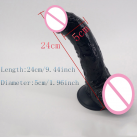 Черный страпон, 24*5 см photo 4