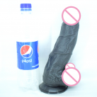 Черный фаллоимитатор 9.8 дюймов с ремнем photo 4